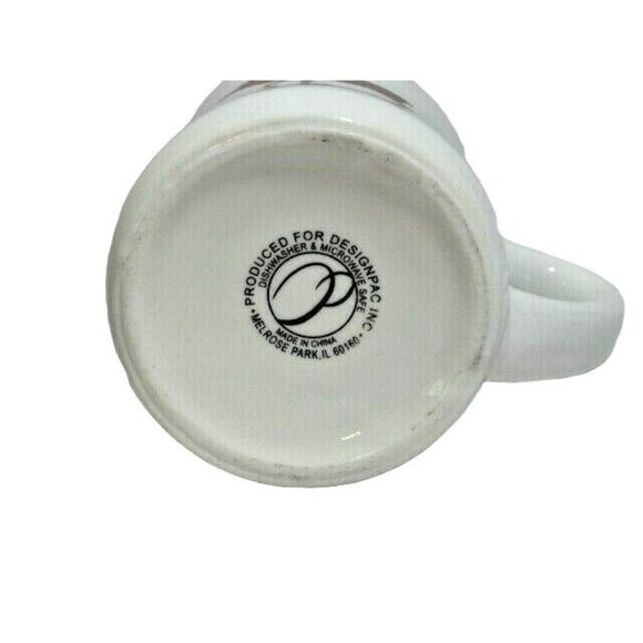 Elk Silhouette Coffee Tea Mug White Lodge Decor Brown on White Deer NEW - Picture 3 of 3